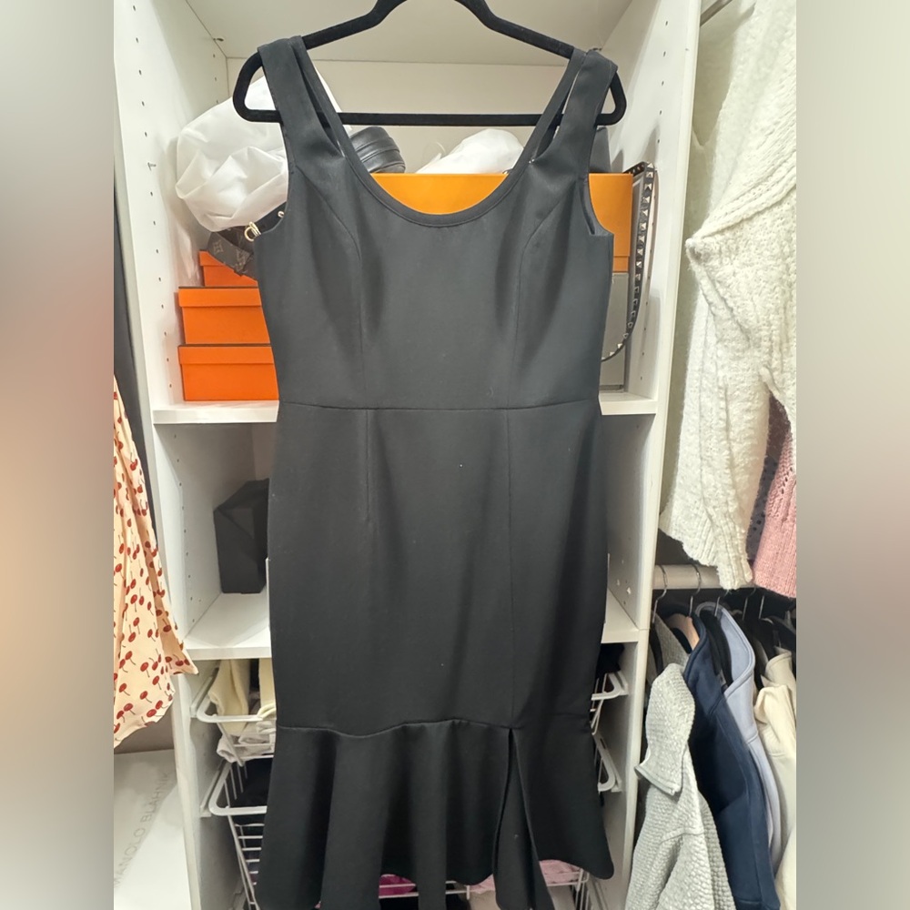 Black Halo midi dress
